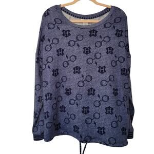 Harry Potter Crew Neck Long Sleeve Sweater Adjustable Bottom